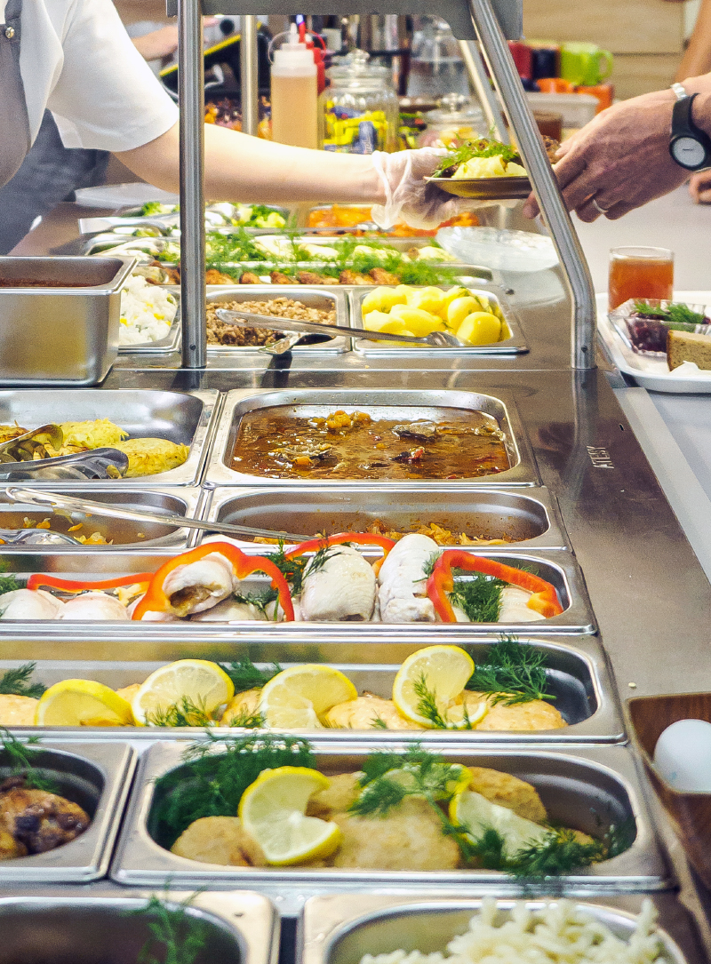 学校・事業所給食向けの食事提供イメージ